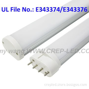ul cul 2g11 led tube 15w 19w with internal driver,four pins(biax base)